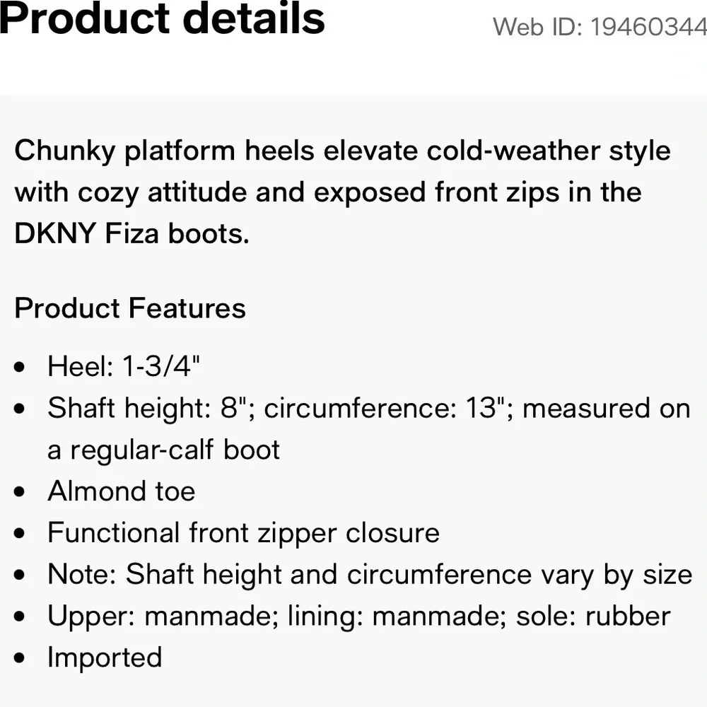 DKNY Platform Sole Winter Boots